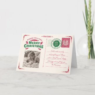 Vintage Postcard Christmas Photo