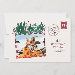 Vintage Postcard Christmas Photo Card