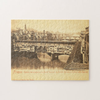 Vintage Postcard, Florence, Italy Jigsaw Puzzle