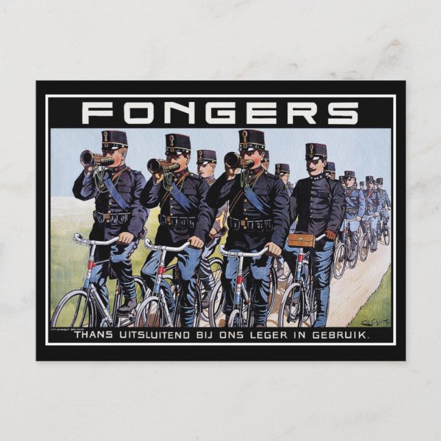 Vintage Postcard: Fongers Army Bicycles Postcard (Front)