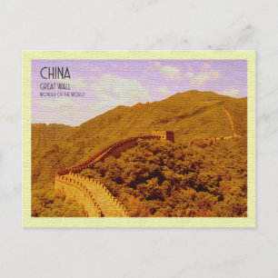 Vintage Postcard Great Wall China