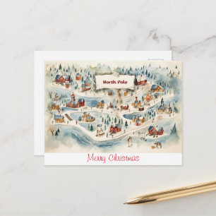 Vintage postcard Merry Christmas