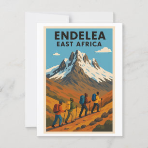 Vintage Postcard - Mount Kenya - East Africa