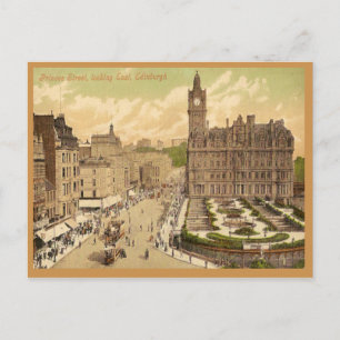 Vintage Postcard of Princes Street, Edinburgh