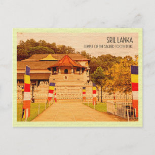 Vintage Postcard Sacred Tooth Relic Sri Lanka