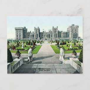 Vintage postcard view East Terrace Windsor Castle
