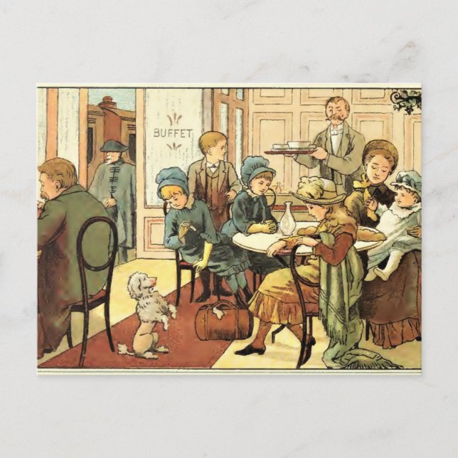 Vintage Postcard With Beautiful Illustration (Front)