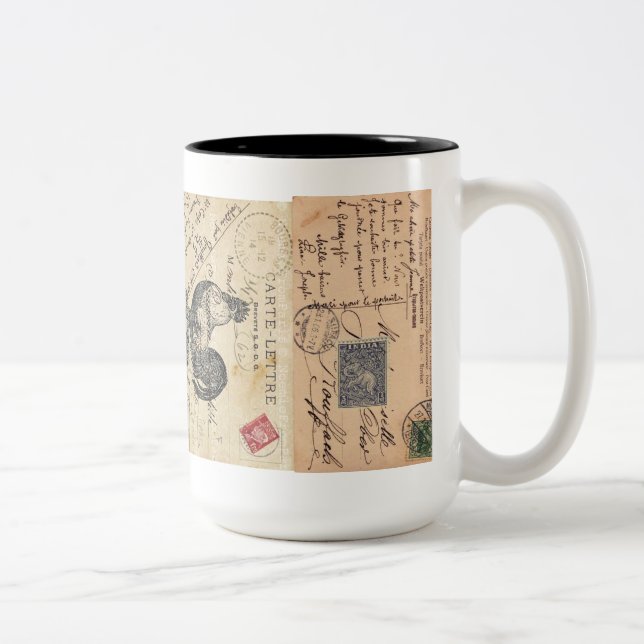 Vintage Postcards and Postage Mug (Right)