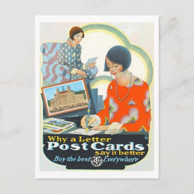 Vintage "Postcards Say It Better" Postcard (Front)