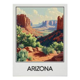 Vintage Poster Arizona, Far West landscapes