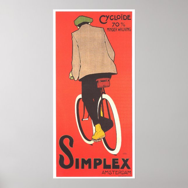 Vintage Poster Art - Simplex Bicycles (Front)