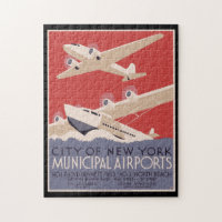 Vintage Poster City of New York Municipal Airports