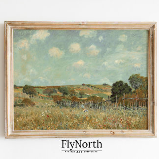 Vintage Poster Country Landscape Painting