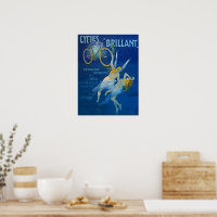 Vintage Poster Cycles Brillant Henry Grey C 1900