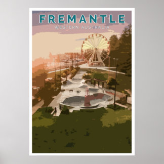 Vintage Poster - Fremantle, Western Australia