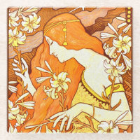 Vintage Poster French Magazine Art Nouveau Woman
