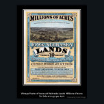 Vintage Poster Iowa/Nebraska Land Sale<br><div class="desc">Vintage Poster Iowa/Nebraska Land Sale</div>