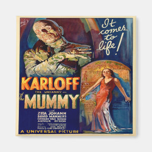 Vintage Poster of The Mummy Magnet