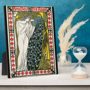 Vintage Poster:Peacock:Woman Plaque