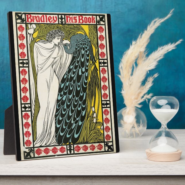 Vintage Poster:Peacock:Woman Plaque (Side)