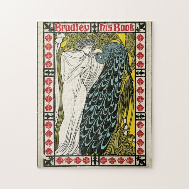 Vintage Poster:Peacock:Woman Puzzle (Vertical)