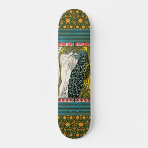 Vintage Poster:Peacock:Woman Skateboard