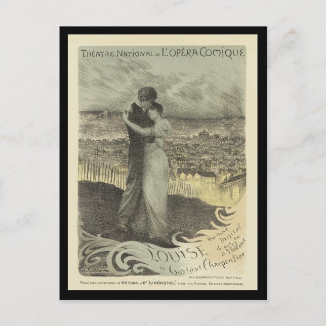 Vintage Poster Postcards - Lovers (Front)