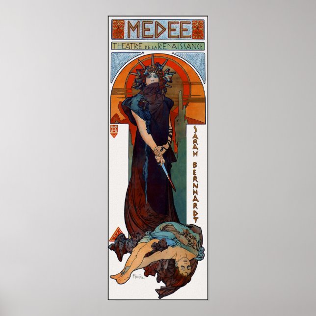 Vintage Poster Print: Mucha - Medee (Medea) (Front)
