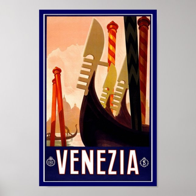 Vintage Poster Print Venice (Front)