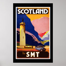 Vintage Poster Scotland by S.M.T Travel