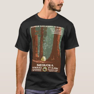Vintage Poster Sequoia National Park T-Shirt