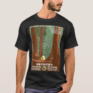 Vintage Poster Shirt-Sequoia National Park  T-Shirt