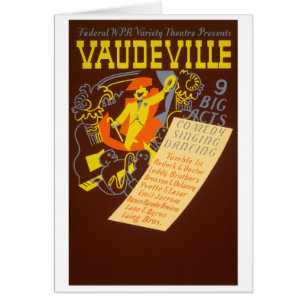 Vintage Poster Vaudeville Illustration
