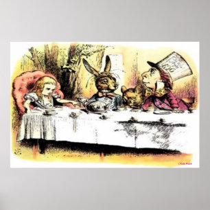 VINTAGE POSTERS - ALICE AT THE TEA PARTY - BEST