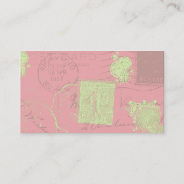 Vintage Postmarks IV Business Profile Cards (Front)