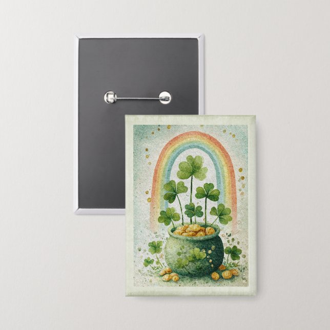  Vintage Pot of Gold and Rainbow (Front/Back)