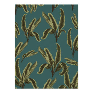 Vintage Potted Plants Poster