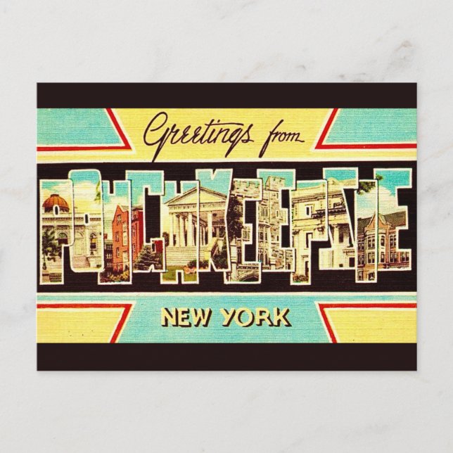 Vintage Poughkeepsie NY Postcard (Front)
