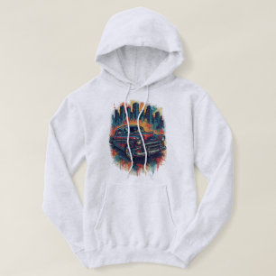 Vintage Power Meets Street Style Hoodie