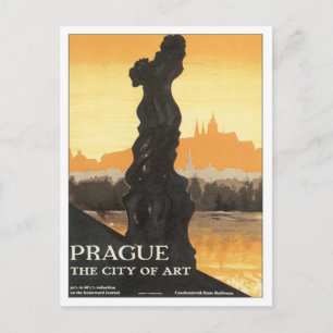 Vintage Prague Czechoslovakia Postcard