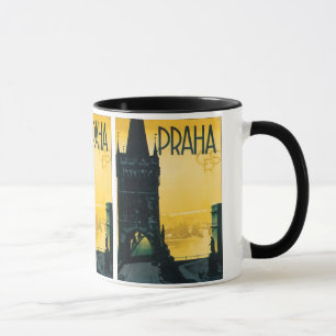 Vintage Prague (Praha) Poster Mug
