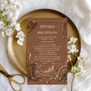 Vintage Prairie Rustic Enclosure Card
