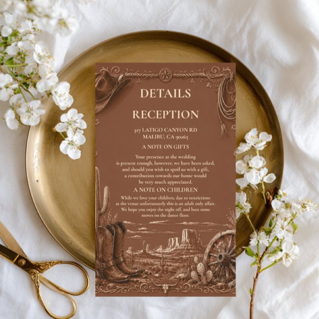 Vintage Prairie Rustic Enclosure Card (Creator Uploaded)