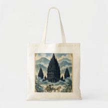 Vintage Prambanan Hindu Temple Java Indonesia