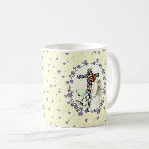 Vintage Praying Angel Easter Gift Coffee Mug