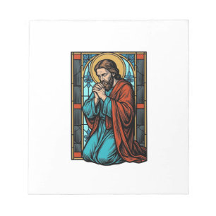 Vintage Praying Religious Figure Vector Shirt Desi Notepad