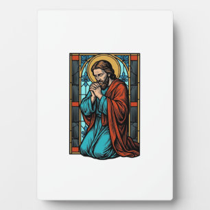 Vintage Praying Religious Figure Vector Shirt Desi Plaque
