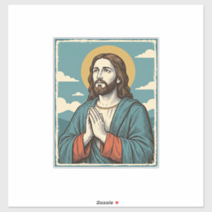 Vintage Praying Savior Religious Shirt Design_1