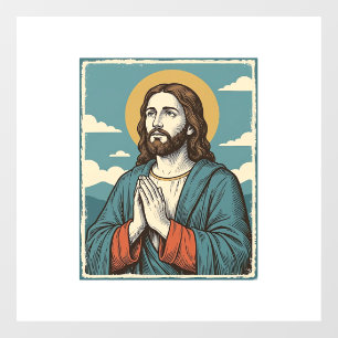 Vintage Praying Saviour Religious Shirt Design_1