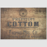 Vintage Premium Cotton Crate Decoupage Tissue Pape Paper<br><div class="desc">This vintage inspired crate is the ultimate reflection of an old cotton mill. Use this tissue paper for decoupage or gift wrapping. Perfect compliment to arts and crafts or to create a unique decoupage furniture piece. Let your imagination bloom with this old style vintage wooden box.</div>